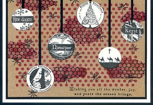 SALE NIEUW cling stempel Christmas Seal Kerst van Art Journey - 2