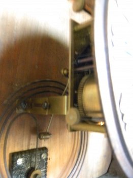 Antieke Franse klok met baro en thermometer - 5