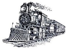 SALE NIEUW cling stempel Vintage Travel Train van Stampinback