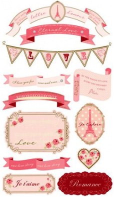 SALE NIEUW 3D Sticker Banners Amour Je T'Adore van Making Memories