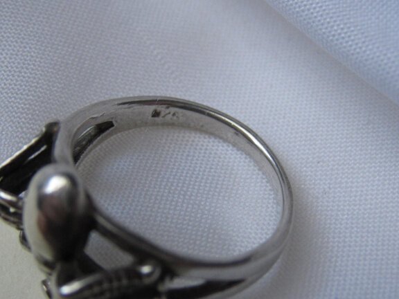 Zilveren ring maat 16.4 spin. - Afbeelding 3