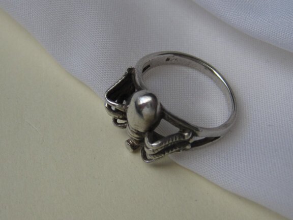 Zilveren ring maat 16.4 spin. - Afbeelding 4