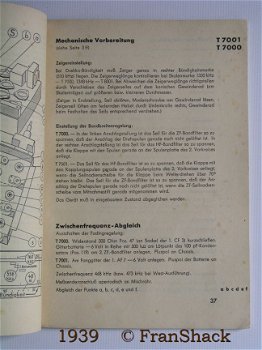 [1939] Abgleichbuch 1932/1938, Radiogeräte, Telefunken Abgleichbuch 1932/1938, Telefunken Radiogerät - 3
