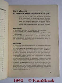 [1940] Abgleichbuch 1939/1940, Radiogeräte, Telefunken - 2