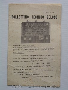 [1949] Bulletin Geloso G. 803 A en G. 803 E, Red Star Radio