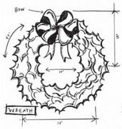 SALE NIEUW TIM HOLTZ cling Kerst stempel Mini Blueprints 5 Wreath. - 1