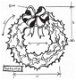 SALE NIEUW TIM HOLTZ cling Kerst stempel Mini Blueprints 5 Wreath. - 1 - Thumbnail