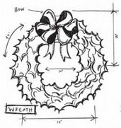 SALE NIEUW TIM HOLTZ cling Kerst stempel Mini Blueprints 5 Wreath.