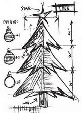 SALE NIEUW TIM HOLTZ GROTE cling stempel Christmas Blueprint Tree.