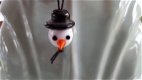 Sneeuwpop van glas handgemaakt NIEUW. - 8 - Thumbnail