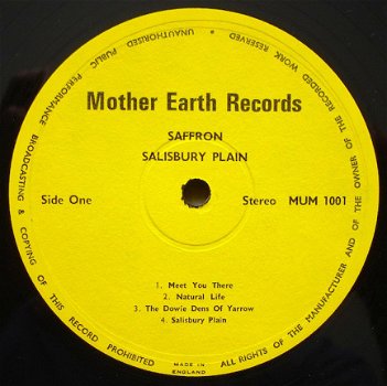 Saffron (Summerfield) ‎– Salisbury Plain (original) vinylLP- 1974 ORIGINAL!!! - 2
