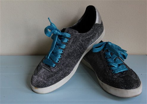 Sneakers glitter - laag model - maat 42 - 1