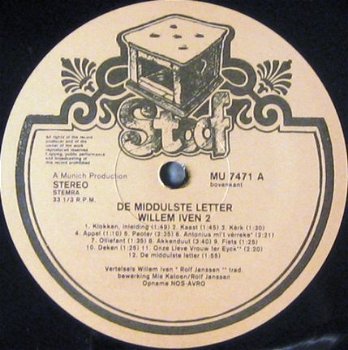 LP - Willem Iven - De middulste letter - 1