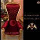 Baroque Diva Queen Chair Goud Paars - 2 - Thumbnail