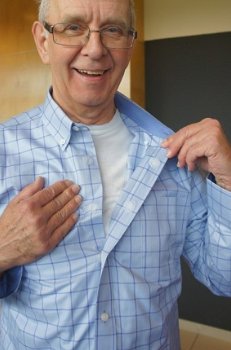Senioren hemden met makkelijke klittenbandsluiting! - 4