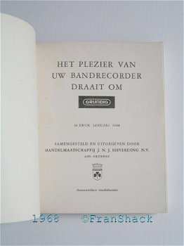 [1968] Het plezier van uw bandrecorder draait om GRUNDIG, Sieverding, Grundig - 2