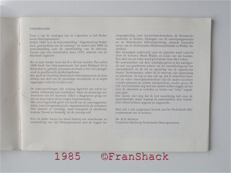 [1985] Expositie Catalogus, Linden v.d. e.a. , Ned. Omroepmuseum - 2