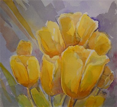 Gele tulpen uit 2014 - 1