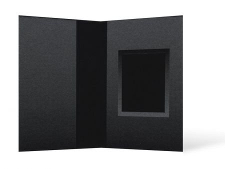 Luxe pasfotomapjes voor officiële pasfoto's zwart/zilver - nr. 1