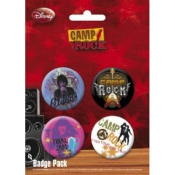 Camp Rock buttons bij Stichting Superwens! - 1