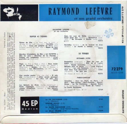 Raymond Lefèvre Et son Grande Orchestra : Paris Cancan - Afbeelding 2