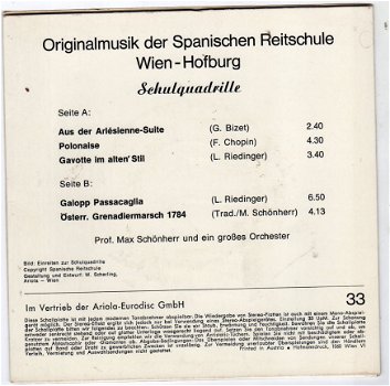 Max Schönherr : Originalmusik der Spanischen Reitschile Wien-Hofbrug - 2