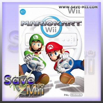 Wii - Mario Kart & Stuur - 1