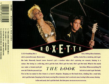 Roxette ‎– The Look 4 Track CDSingle - 1