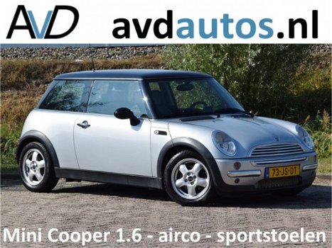 Mini Mini Cooper - 1.6 CHILI / half leer/half stof / airconditioning / sportonderstel / mistlampen v - 1