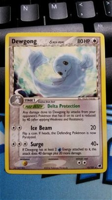 Dewgong 15/101 Rare Ex Dragon Frontiers