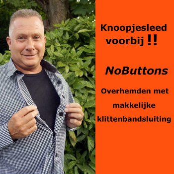 Overhemden voor senioren met klittenbandsluiting. - 1