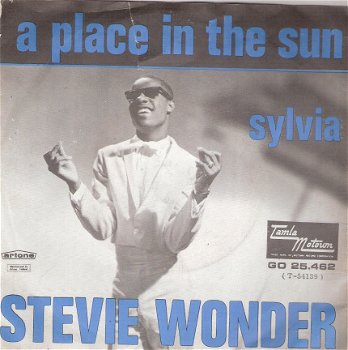 Stevie Wonder - A Place In The Sun & Sylvia - Tamla Motown DUTCH PS - 1