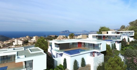 Moderne villa`s panoramisch zeezicht Costa Blanca - 4