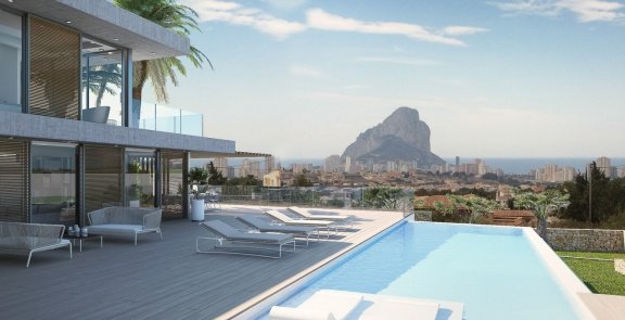 Calpe nieuwbouw villa met zeezicht Costa Blanca - 2