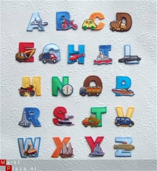 H - Letter strijkapplicatie voor jongen, alfabet ~ 3 cm - 2