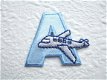 A - Letter strijkapplicatie voor jongen, alfabet ~ 3 cm - 1 - Thumbnail