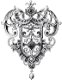SALE NIEUW GROTE clear stempel Decorative Heart van Kaisercraft. - 1 - Thumbnail