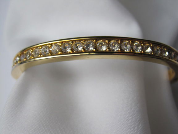 Armband Roman goudkleurig met swarovski kristal in doosje 5.8x4.8 cm - Afbeelding 8
