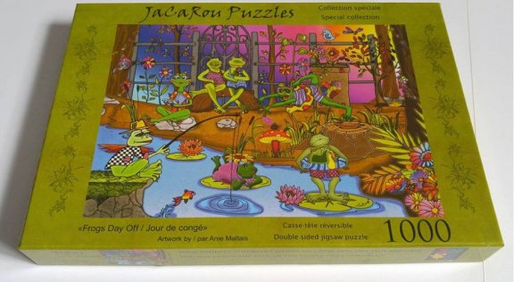 JaCaRou Puzzles - Frogs Day Off - 1000 Stukjes - 3