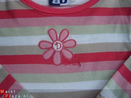 B&D NIEUW meisjes streep shirt maat 104 - 2