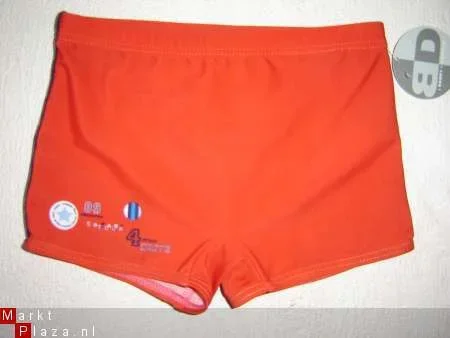 Nieuwe !! B & D Jongens Zwemboxer maat 92 Rood - 1