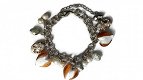 Armband met glaskralen bedels hangers hart oranje dames sieraden opruiming - 3 - Thumbnail