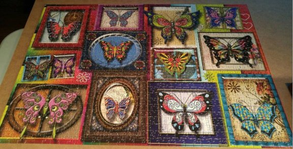 JaCaRou Puzzles - Butterflies - 1000 Stukjes - 2