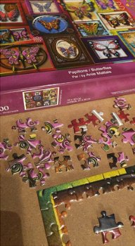 JaCaRou Puzzles - Butterflies - 1000 Stukjes - 4
