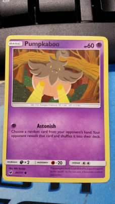 Pumpkaboo  44/111  Common Sun & Moon Crimson Invasion