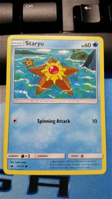 Staryu  15/111  Common Sun & Moon Crimson Invasion