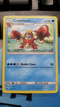 Crawdaunt 25/111 Rare Sun & Moon Crimson Invasion - 1