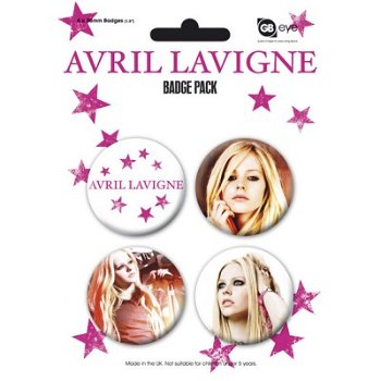 Avril Lavigne buttons bij Stichting Superwens! - 1