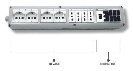 ACQ-012: Aquatronica ACQ012 Power Unit 6 sockets - 6