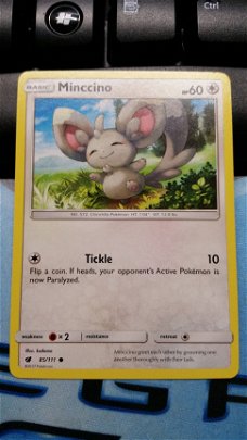 Minccino  85/111  Common Sun & Moon Crimson Invasion